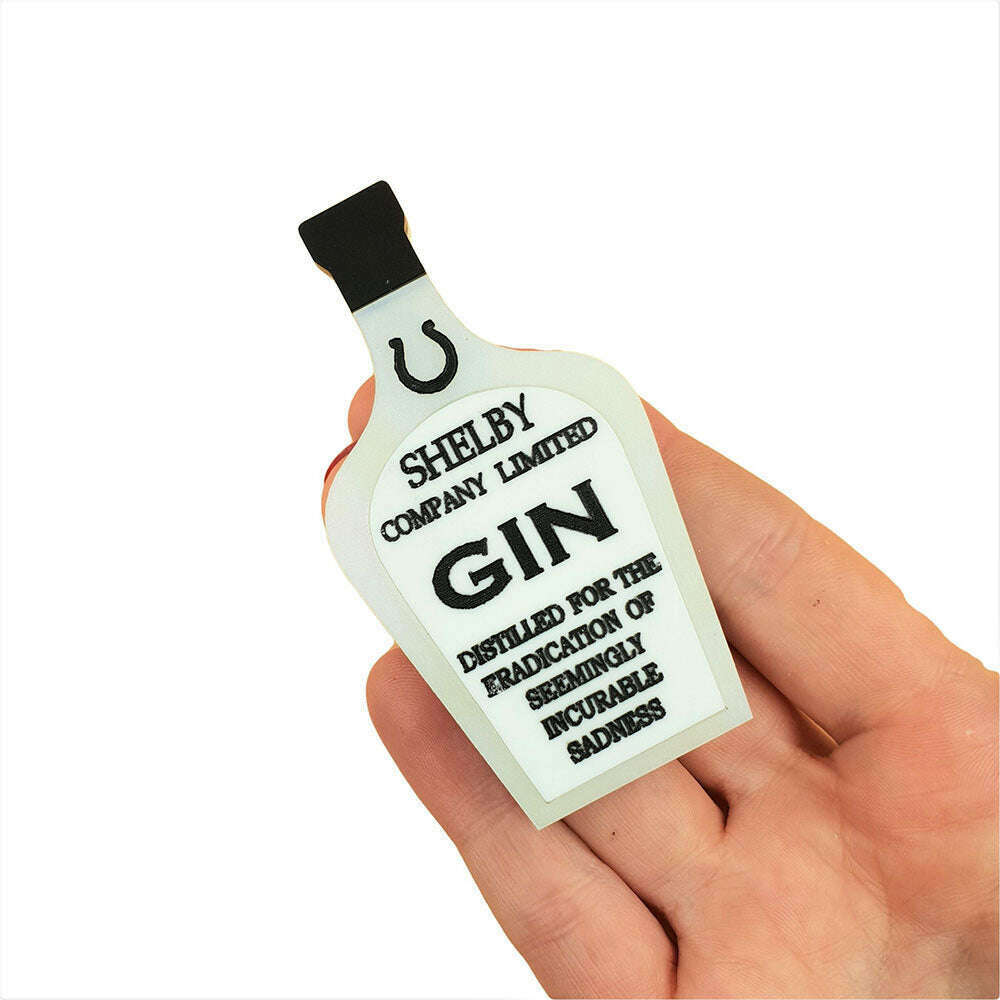 Peaky Blinders Gin Brooch by Cherryloco Jewellery 2