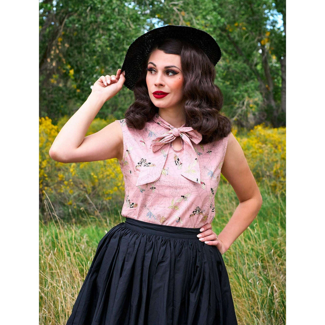 Peggy Swing Skirt in Black
