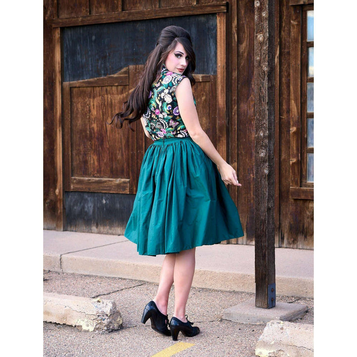 Peggy Swing Skirt in Green