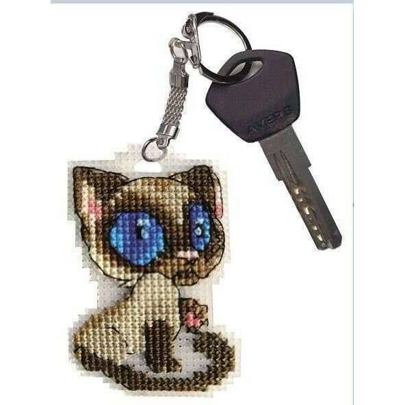 Pendant - Cat  Counted cross stitch kit 8088A