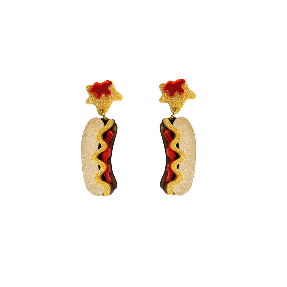 Hot Dog Earrings by Laliblue 1