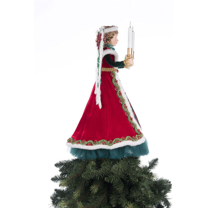 Penelope Poinsettia Angel Tree Topper by Katherine's Collection image 8