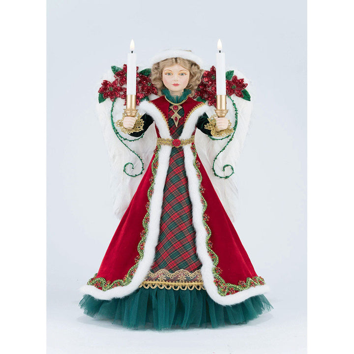 Penelope Poinsettia Angel Tree Topper by Katherine's Collection image 9