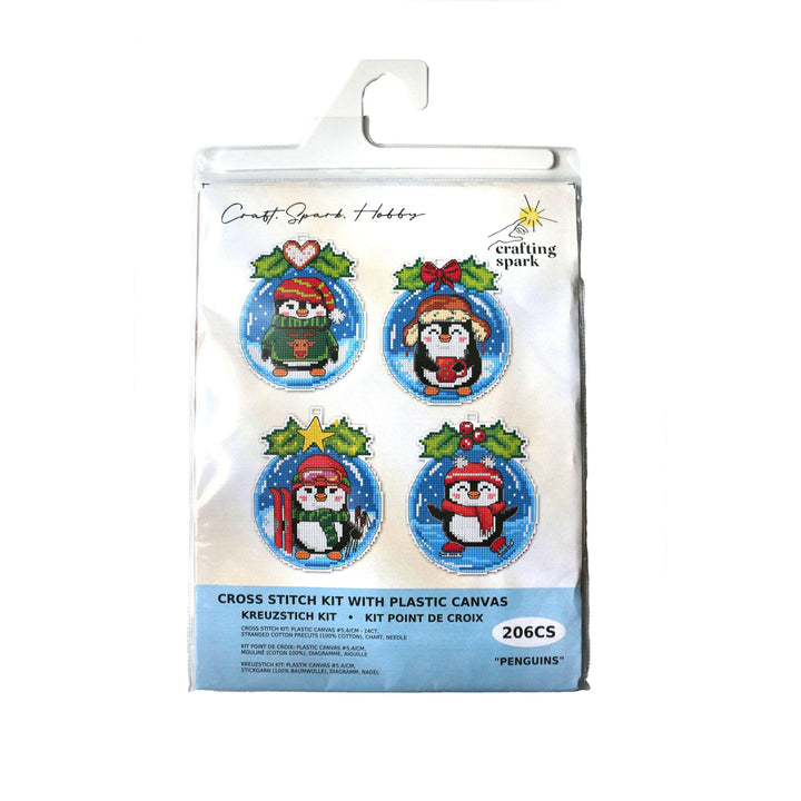 Penguins in a Bauble 206CS Counted Cross-Stitch Kit