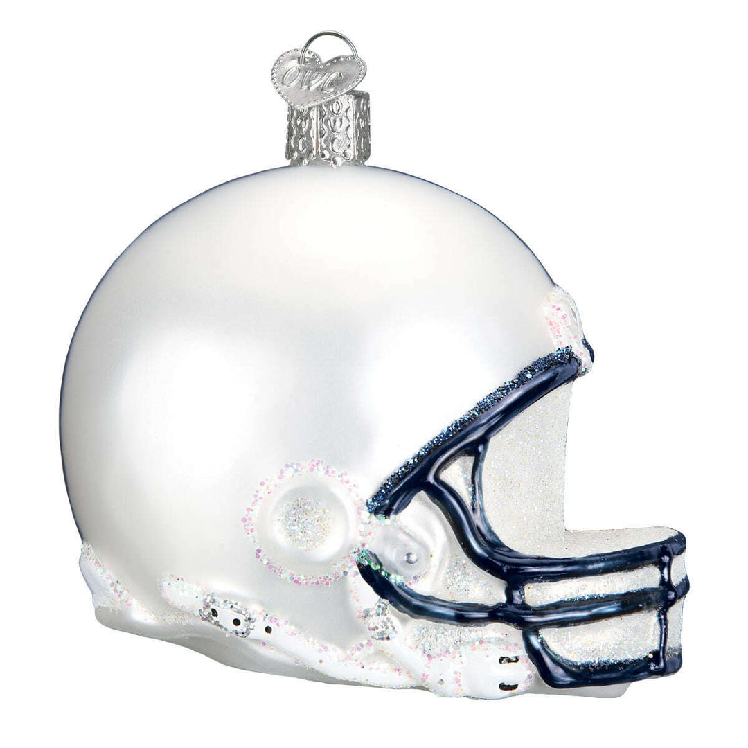 Old World Christmas Penn State Helmet Blown Glass Ornament
