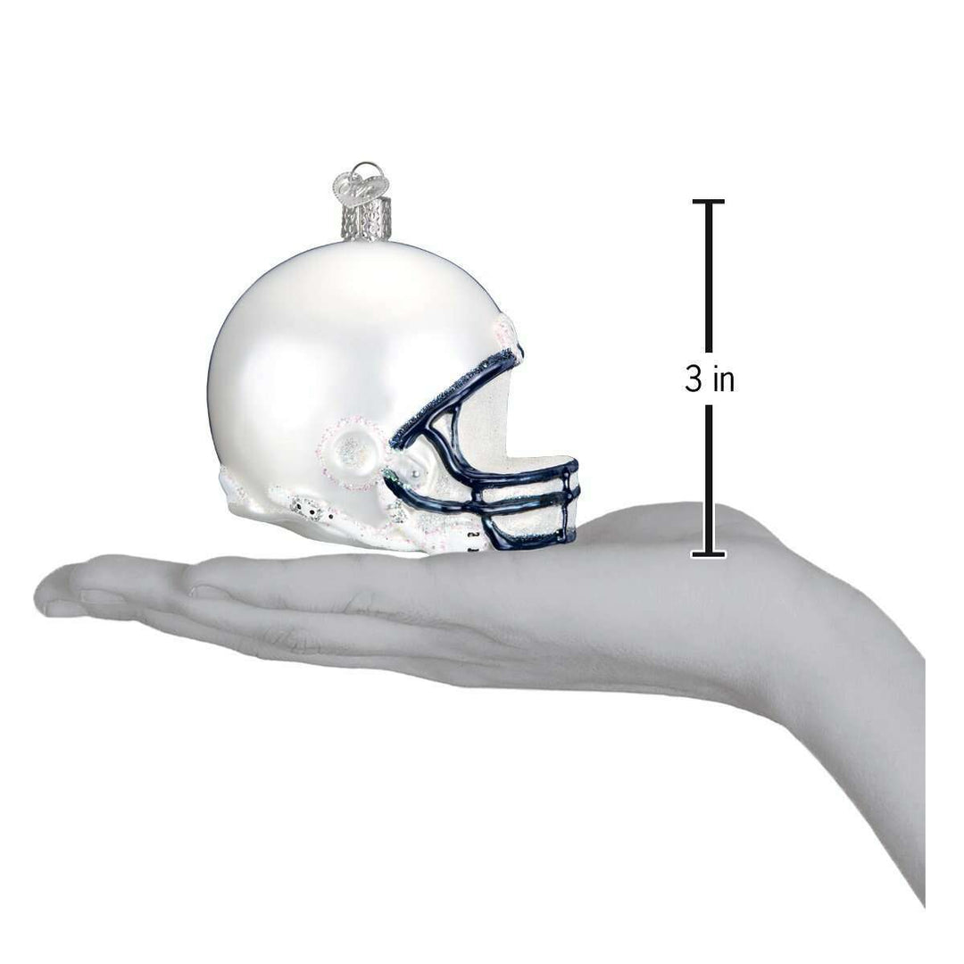 Old World Christmas Penn State Helmet Blown Glass Ornament
