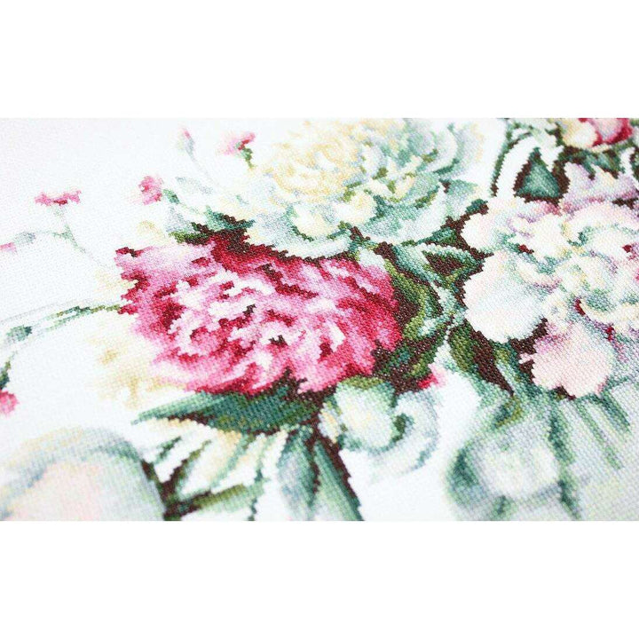 Peonies B2263L Counted Cross-Stitch Kit