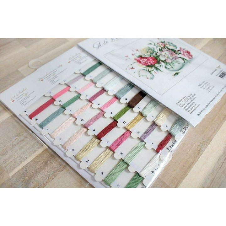 Peonies B2263L Counted Cross-Stitch Kit