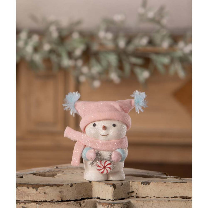 Peppermint Blush Snowgirl by Bethany Lowe Designs