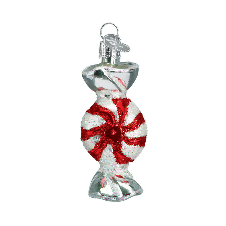 Old World Christmas Peppermint Candy Blown Glass Ornament