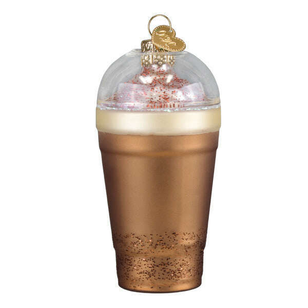 Old World Christmas Peppermint Mocha Blown Glass Ornament