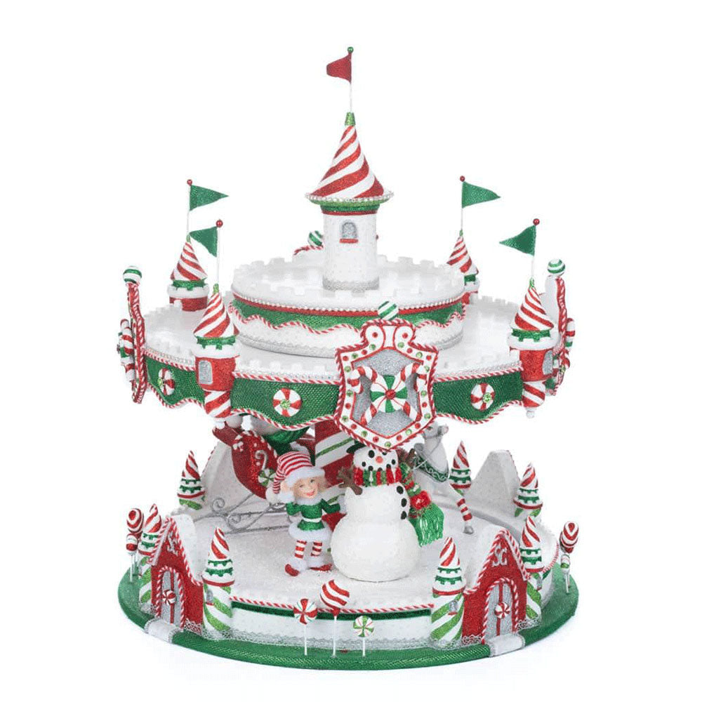 Peppermint Palace Carousel Cupcake Server by Katherine's Collection image 1