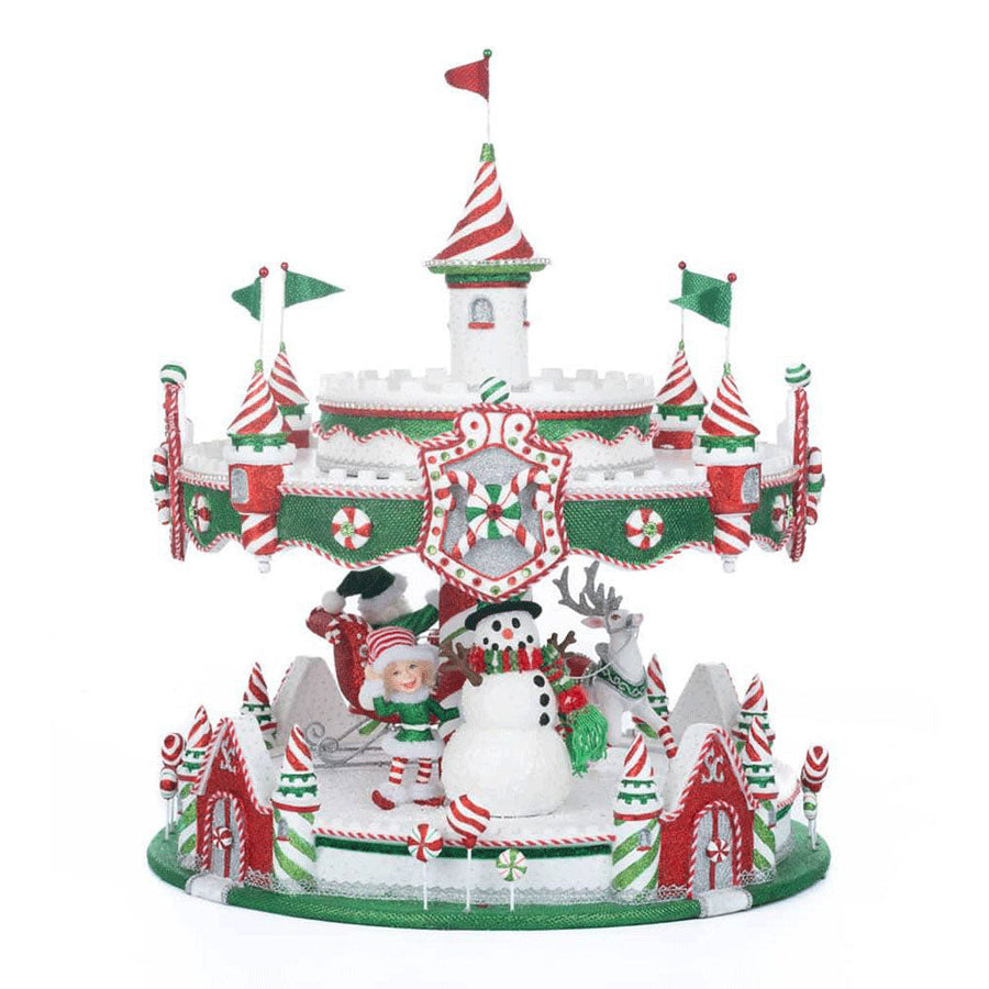 Peppermint Palace Carousel Cupcake Server by Katherine's Collection image