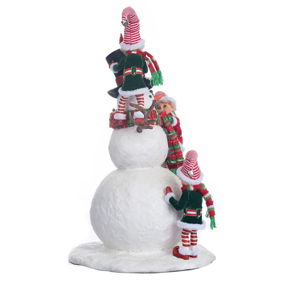 Peppermint Palace Elves and Snowman by Katherine's Collection image 2