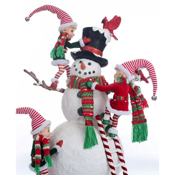 Peppermint Palace Elves and Snowman by Katherine's Collection image 3