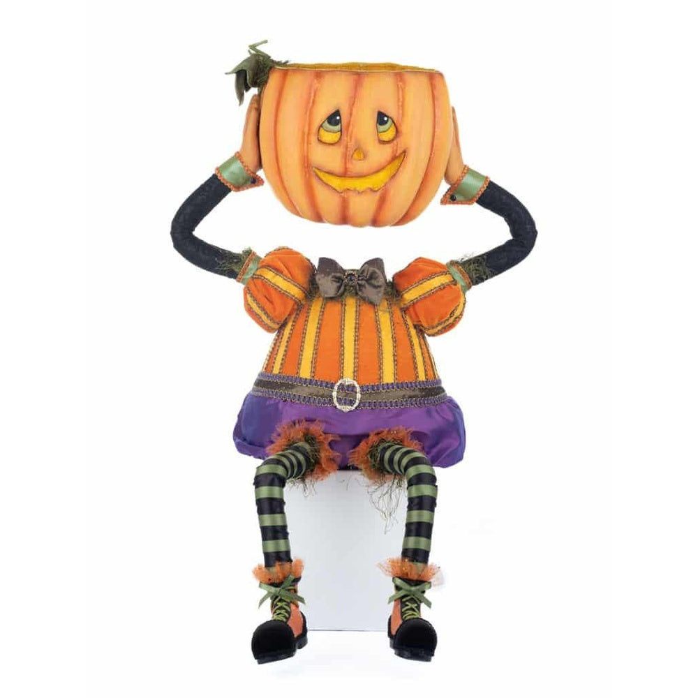 Percy Pumpkin Head Candy Bowl by Katherine's Collection 