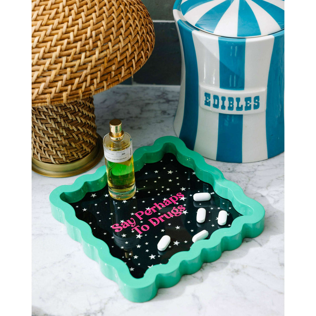 Perhaps to Drugs Lacquer Tray