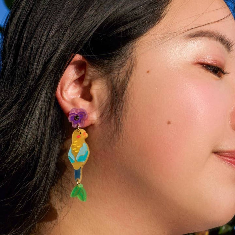 Perry the Parrot Earrings 1