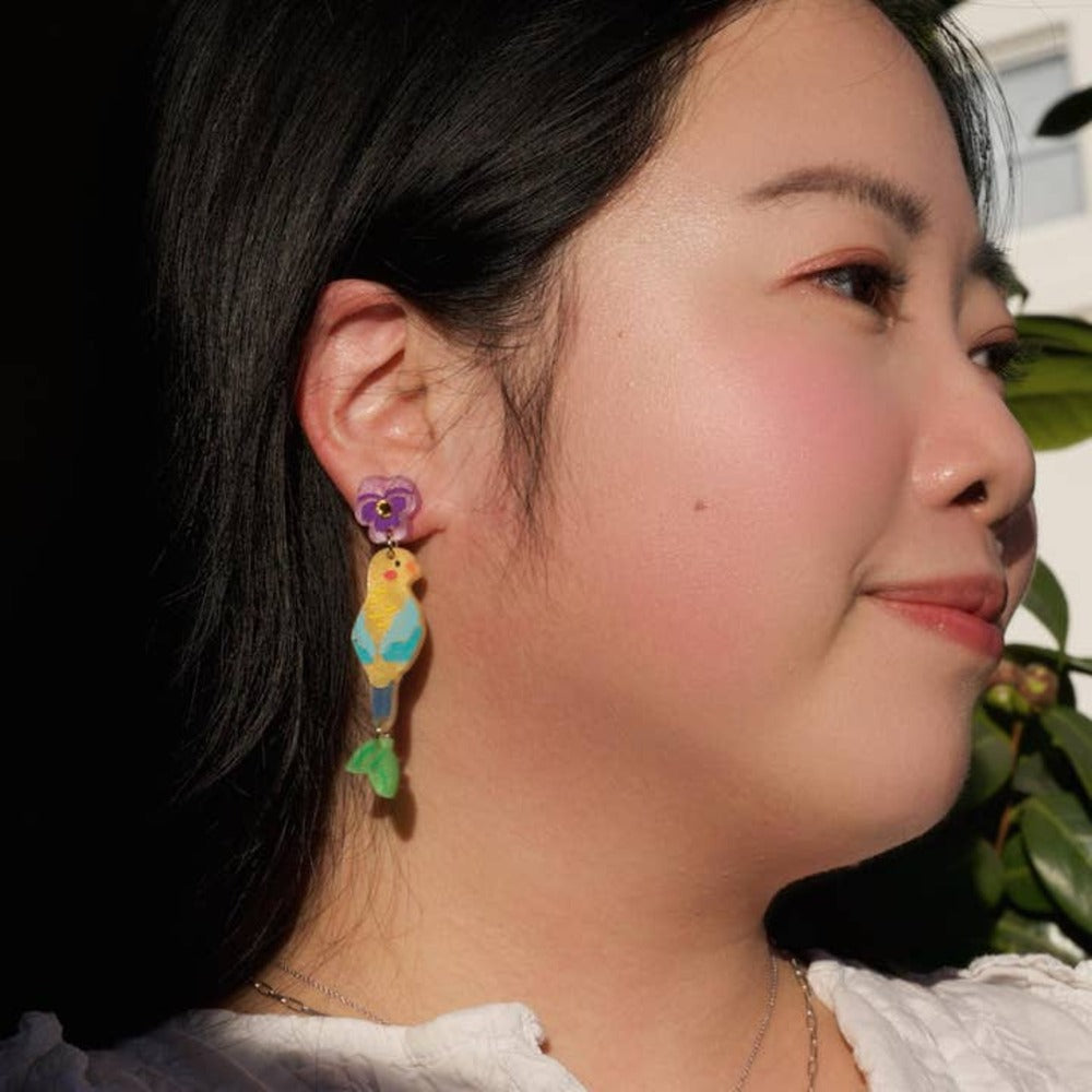Perry the Parrot Earrings 3