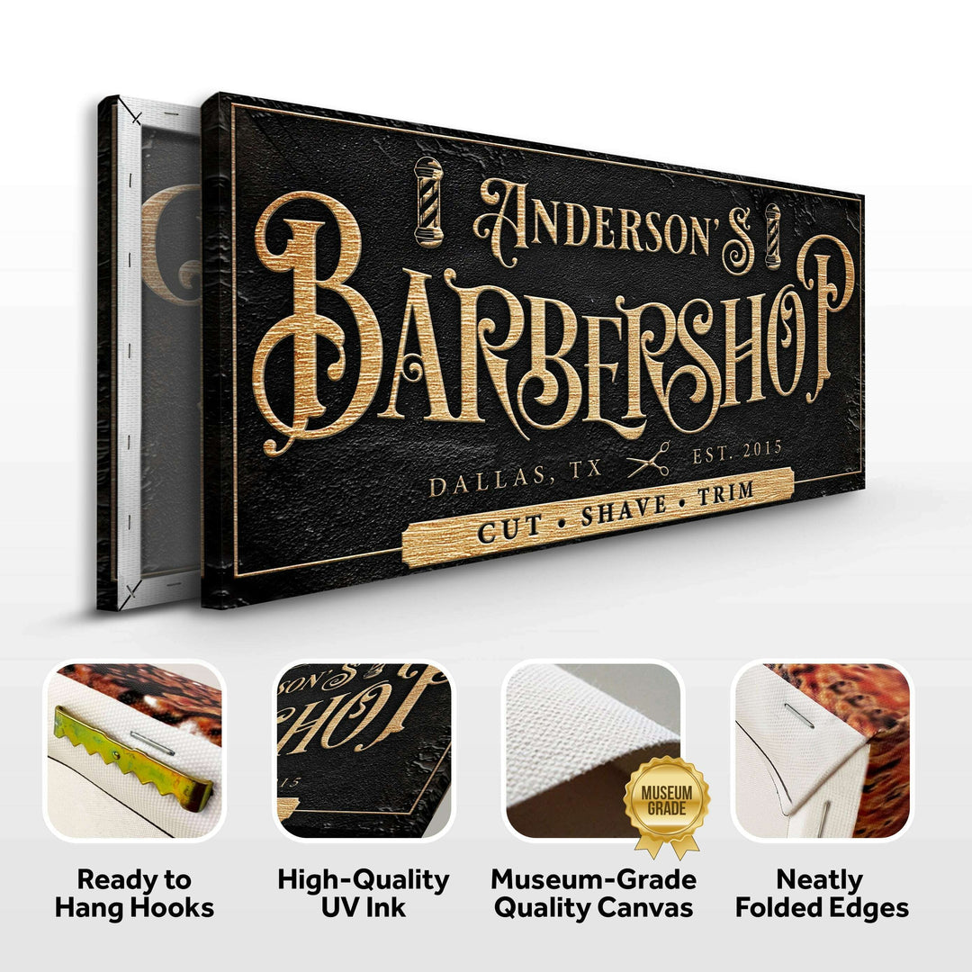 Personalized Barbershop Sign