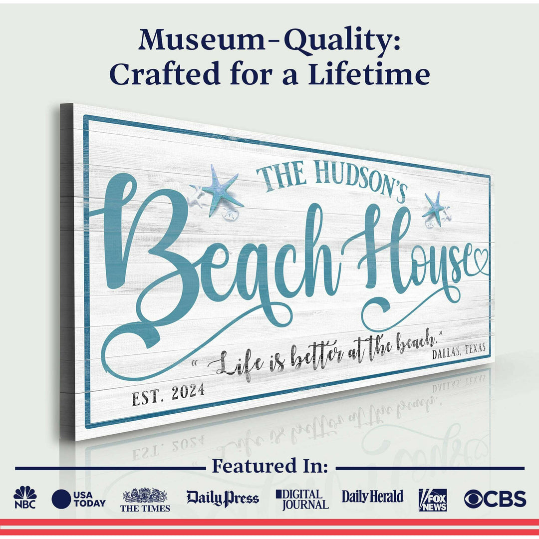 Personalized Beach House Sign II