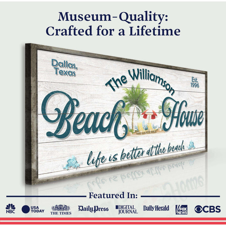 Personalized Beach House Sign III