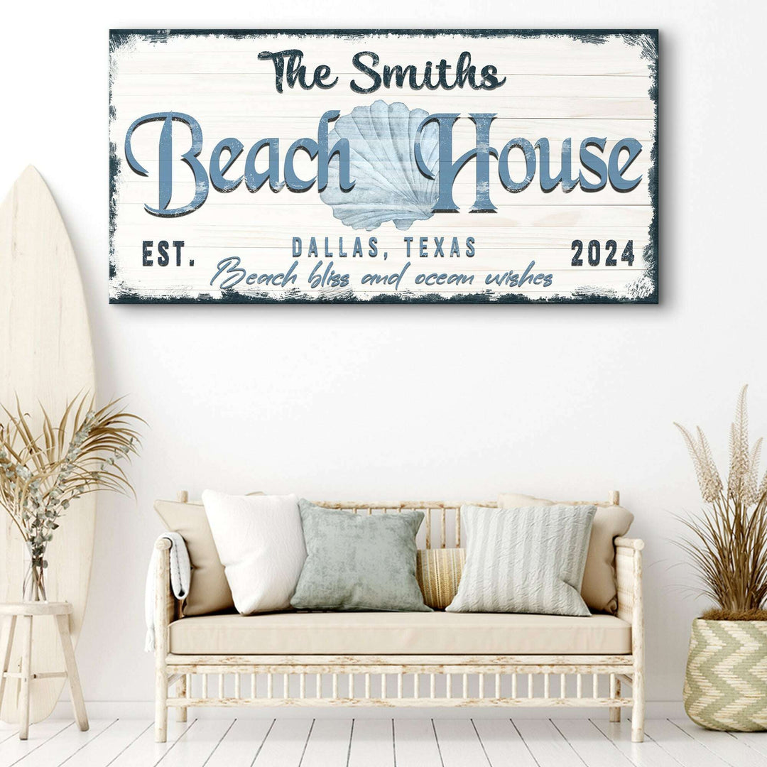 Personalized Beach House Sign IV