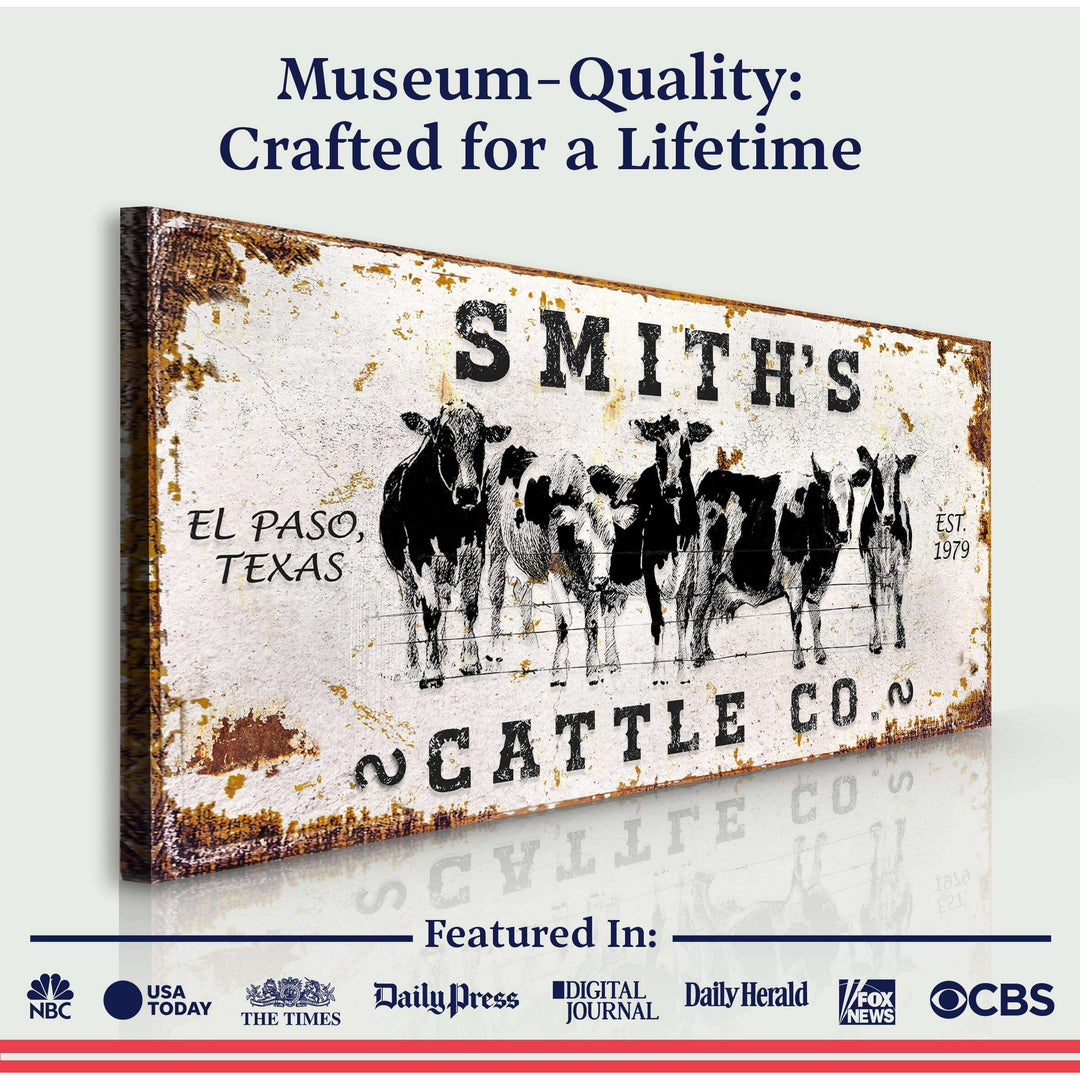 Personalized Cattle Sign II