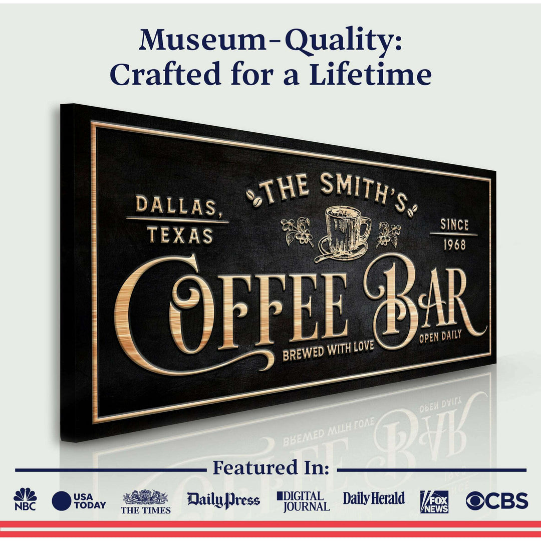 Personalized Coffee Bar Sign II