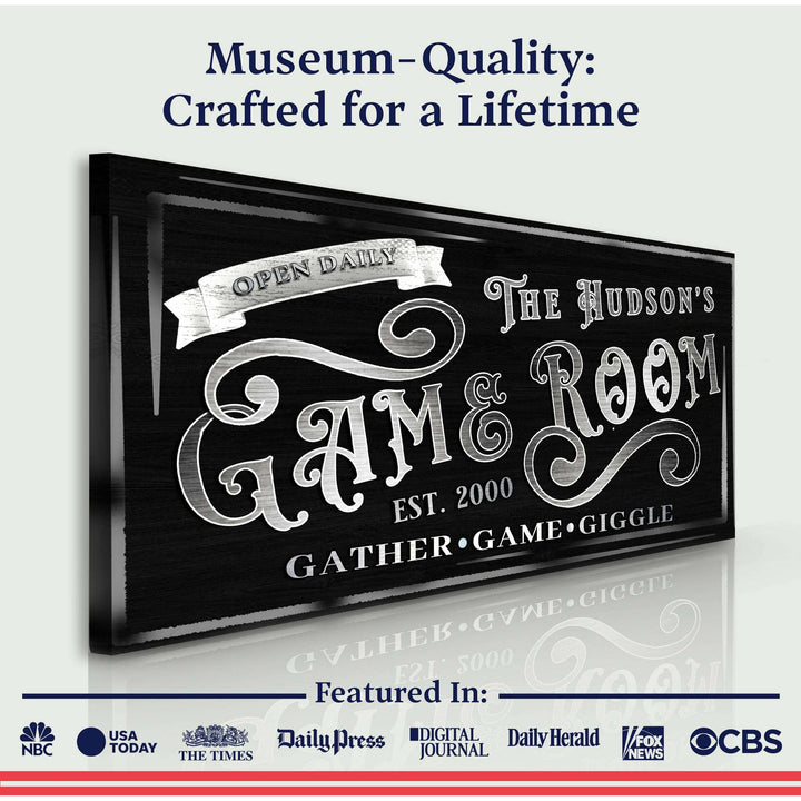 Personalized Game Room Sign II