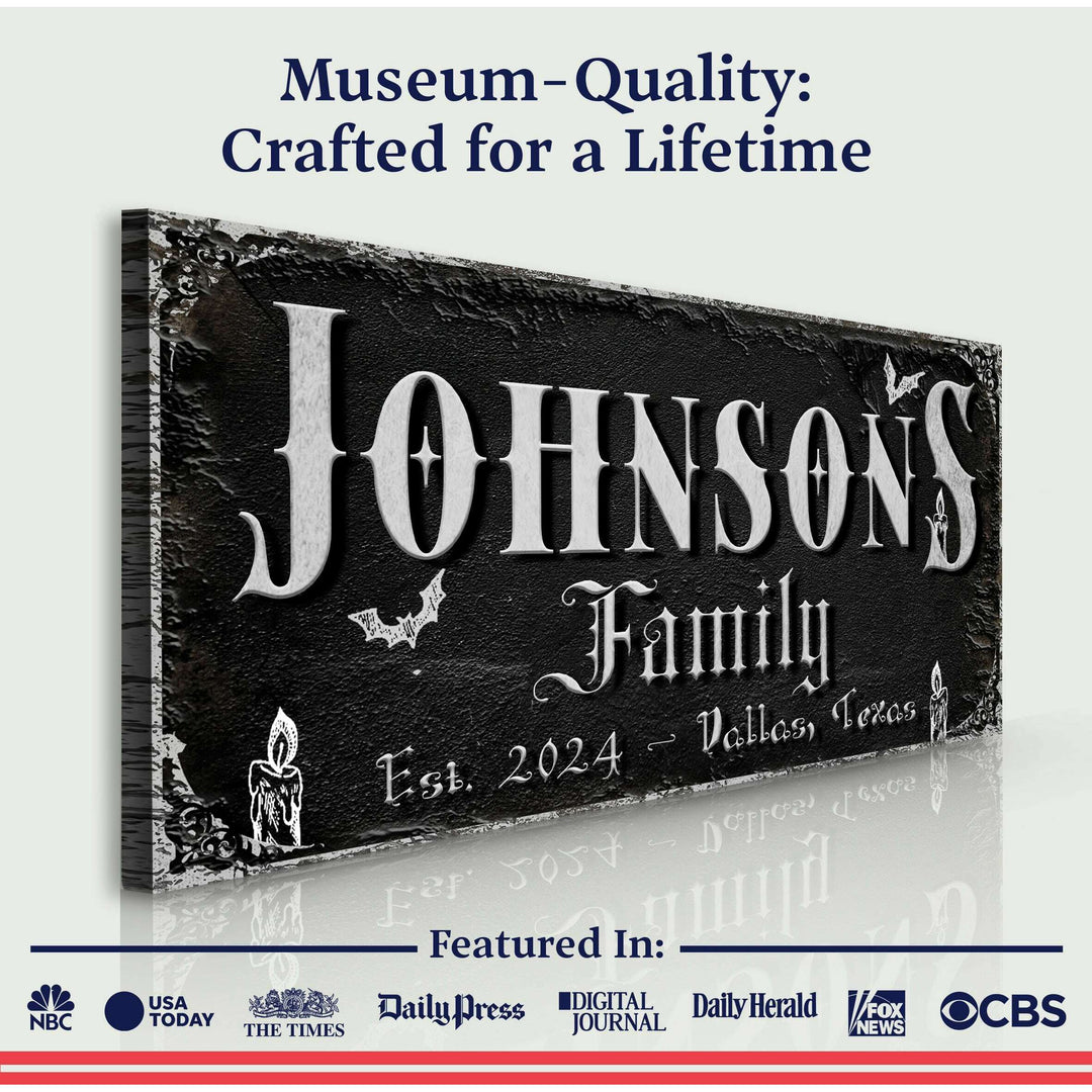 Personalized Gothic Sign V