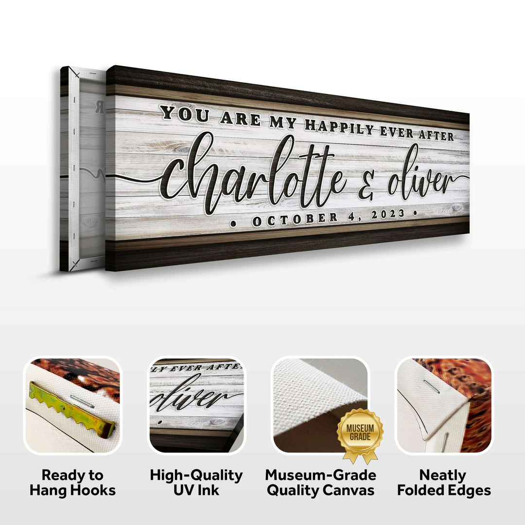 Personalized Happily Ever After Couple Sign II