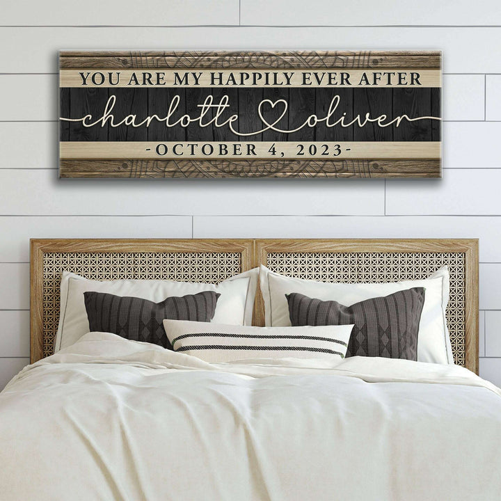 Personalized Happily Ever After Couple Sign V