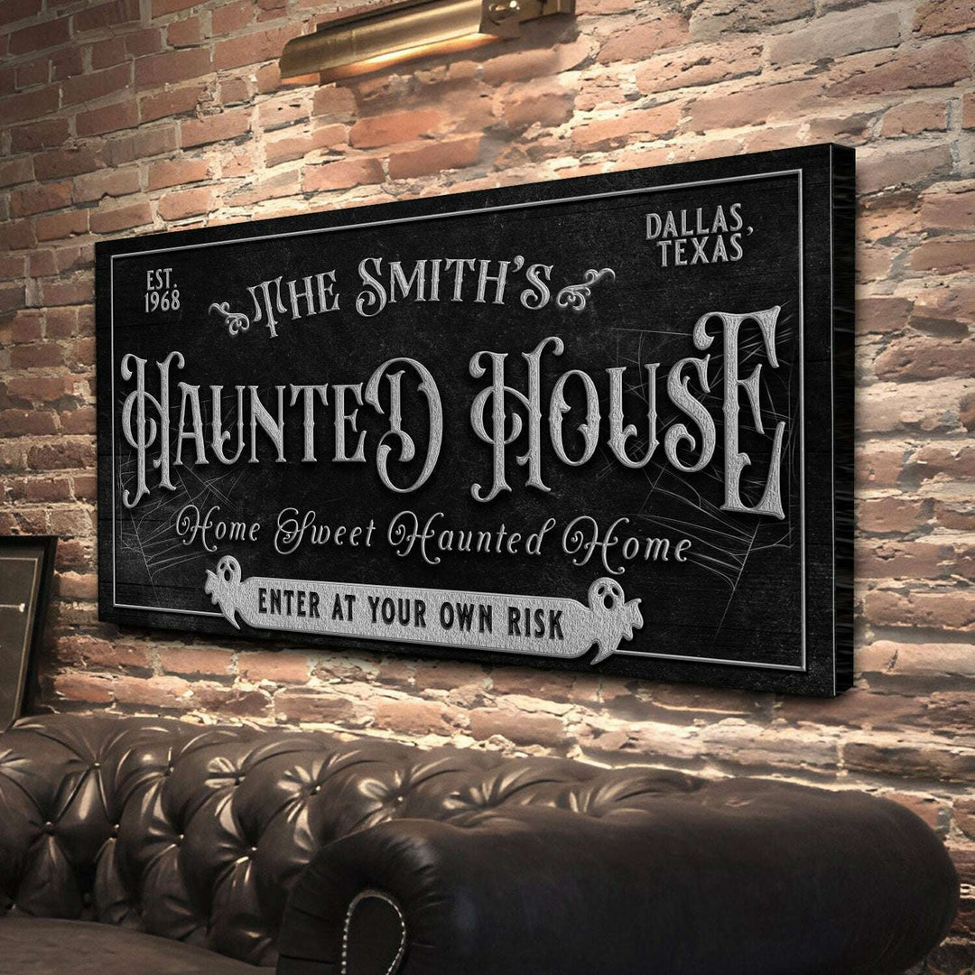 Personalized Haunted House Sign II