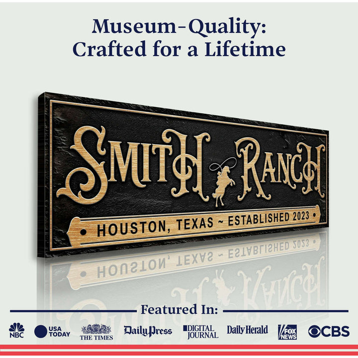 Personalized Horse Ranch Sign