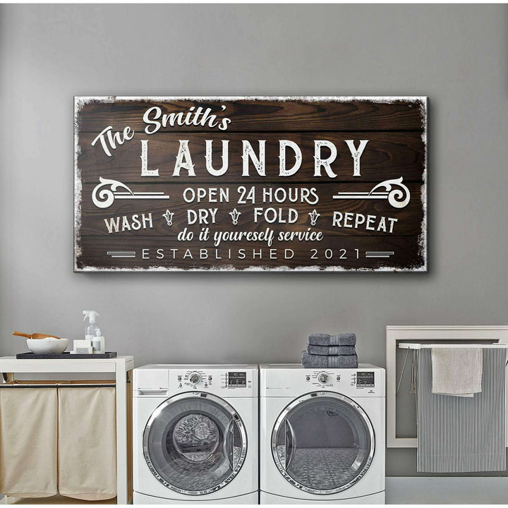 Personalized Laundry Room Sign III