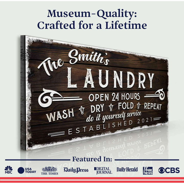 Personalized Laundry Room Sign III