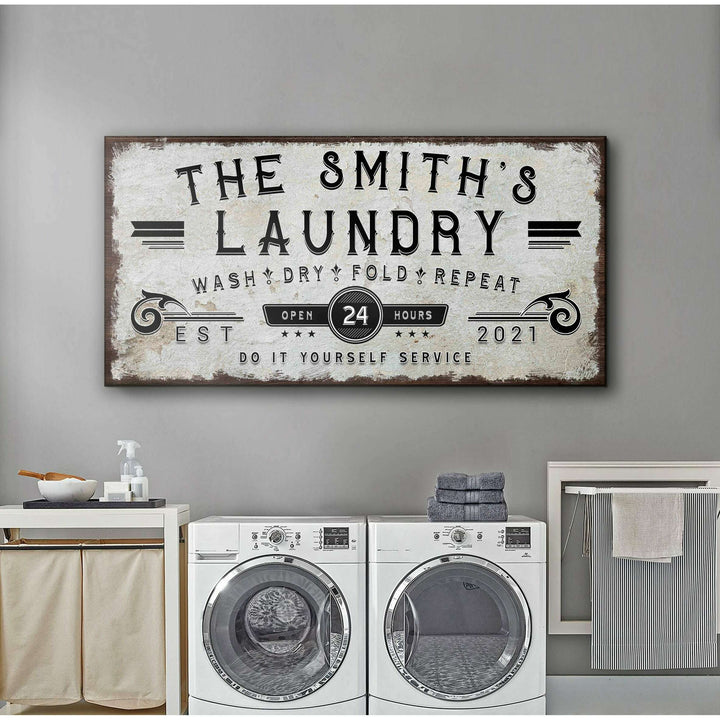 Personalized Laundry Room Sign
