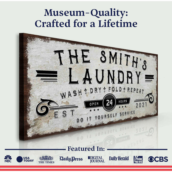 Personalized Laundry Room Sign