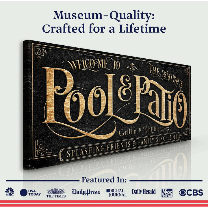 Personalized Pool & Patio Sign II