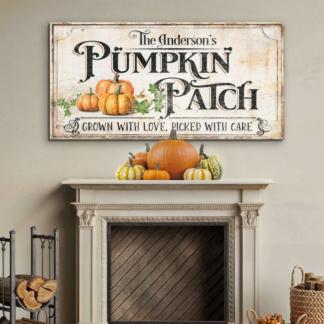 Personalized Pumpkin Patch Sign III
