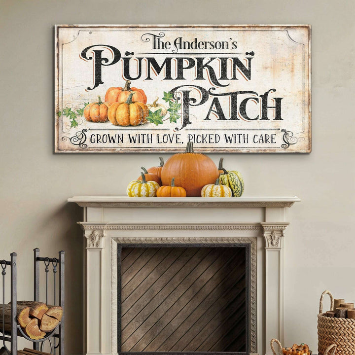 Personalized Pumpkin Patch Sign III