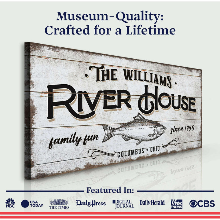 Personalized River House Sign