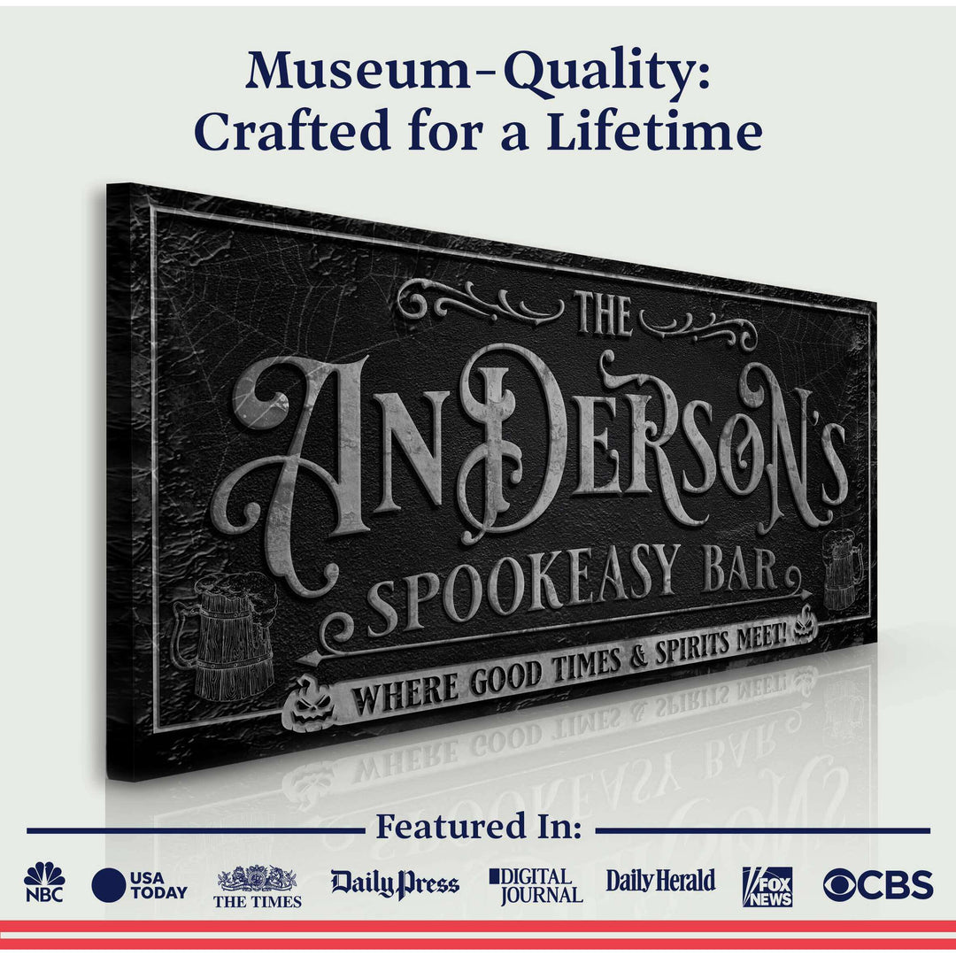 Personalized Spookeasy Bar Sign