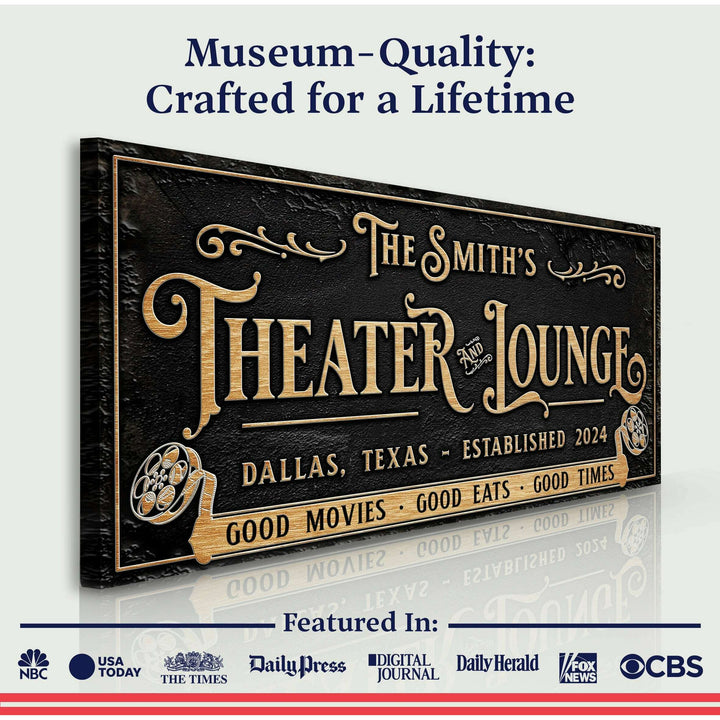 Personalized Theater Sign II