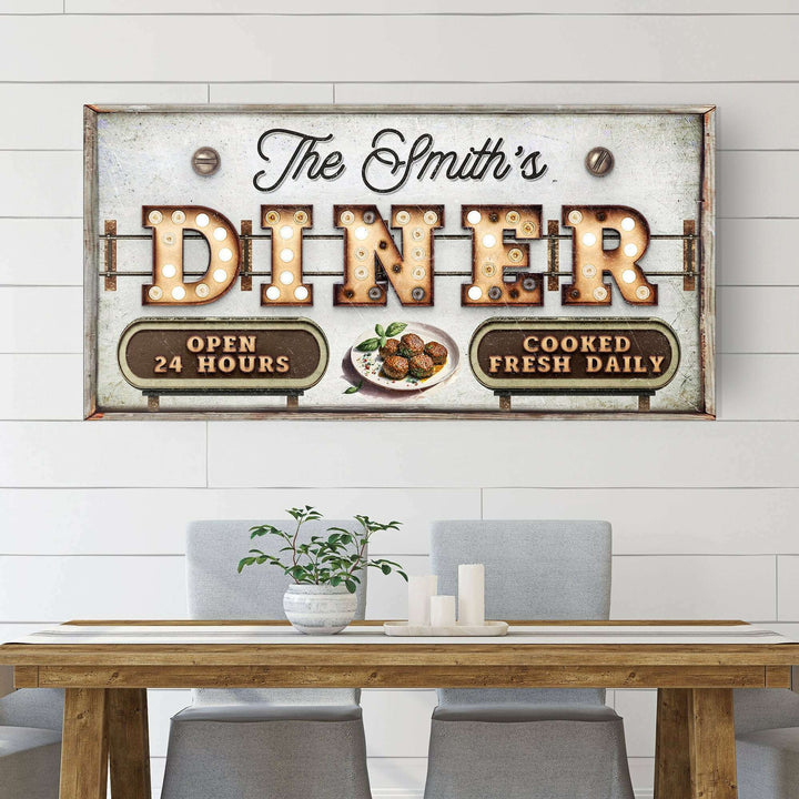 Personalized Vintage Diner Sign