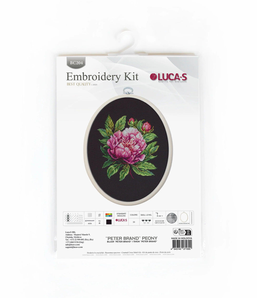 Peter Brand Peony BC204l Counted Cross-Stitch Kit