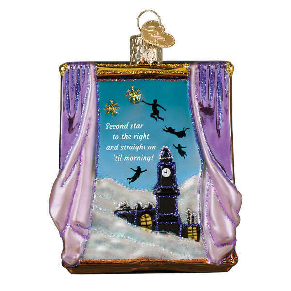 Old World Christmas Peter Pan's Second Star Blown Glass Ornament