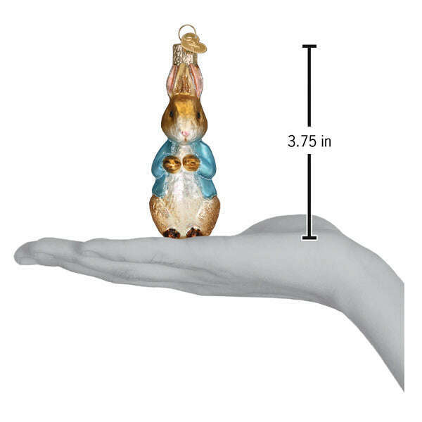 Old World Christmas Peter Rabbit Blown Glass Ornament
