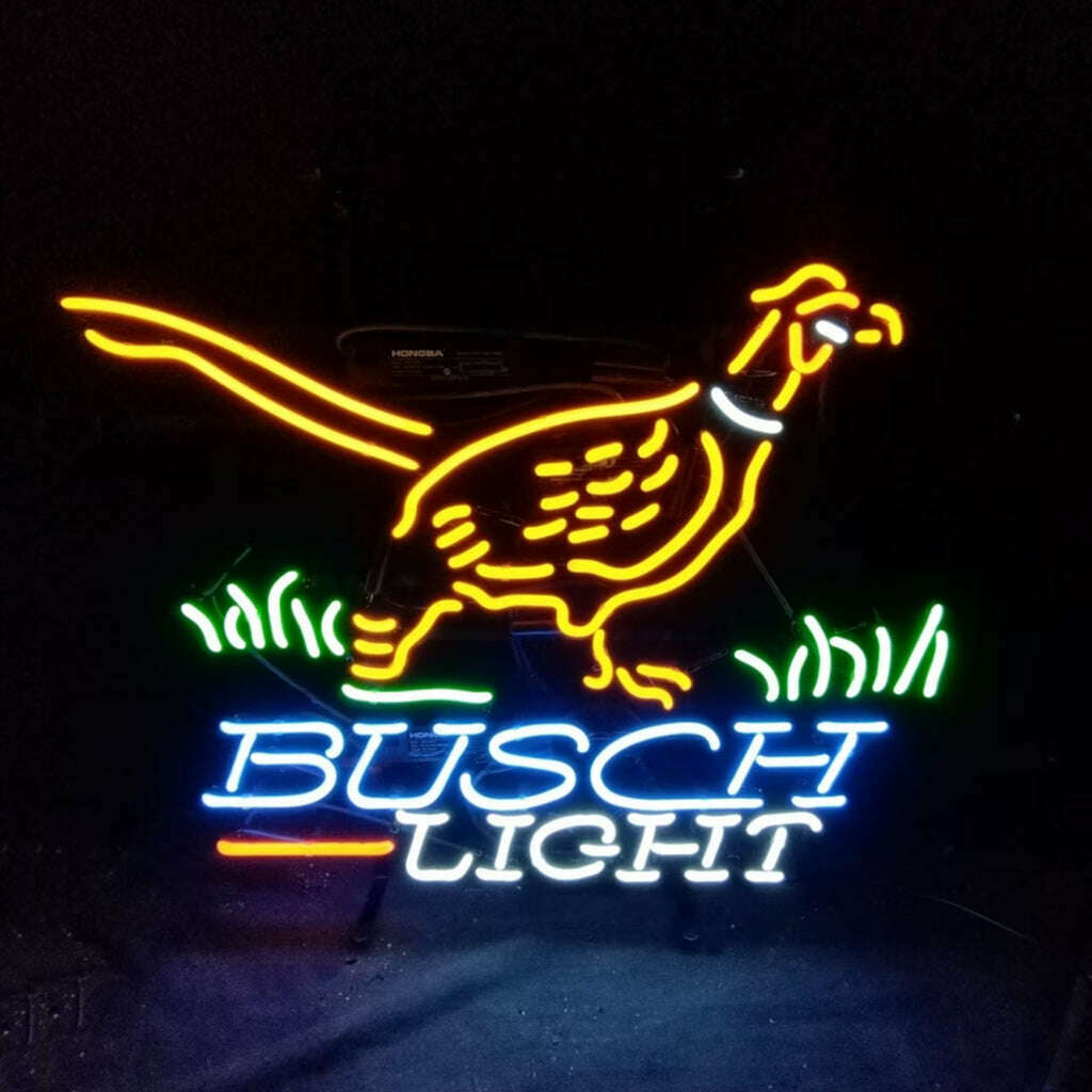 Pheasant Busch Light Neon Signs